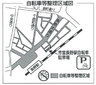長野駅善光寺口周辺の地図