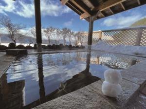 大岡温泉雪の露天風呂