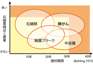 アスベスト疾患表（国土交通省より）