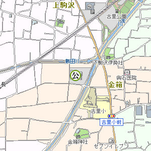 古里総合市民センター（古里支所・古里公民館）の位置図