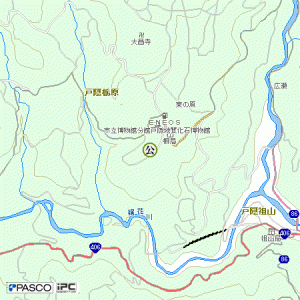 戸隠公民館位置図