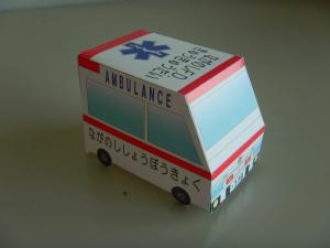 長野消防救急車のペーパークラフト
