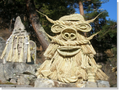 芦ノ尻の道祖神祭りの写真