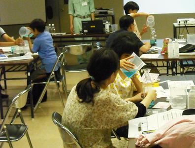 犀川浄水場実験の様子1