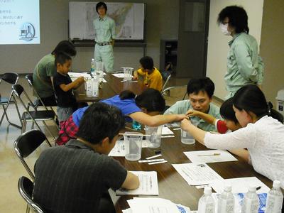 犀川浄水場実験の様子2