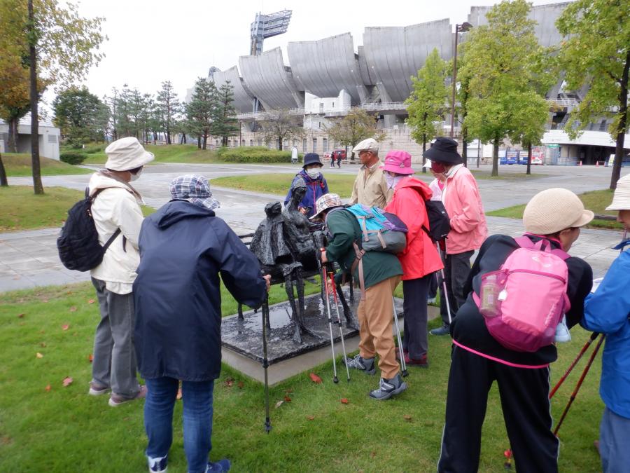 ローマの公園鑑賞の様子