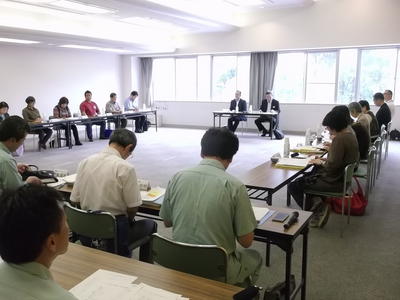 第1回長野市上下水道事業経営審議会の様子