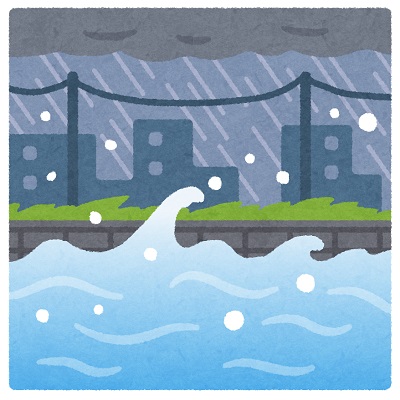 水害のイラスト