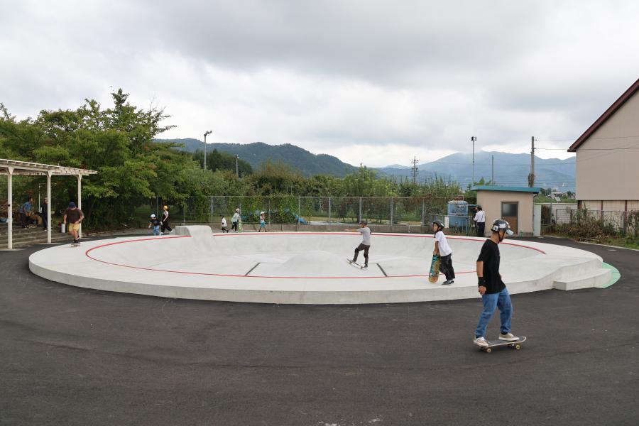 幼児プールの形を生かした初級者向け東エリアの写真