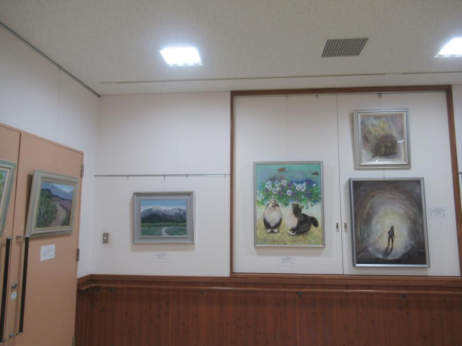 日本画の飾られているところ