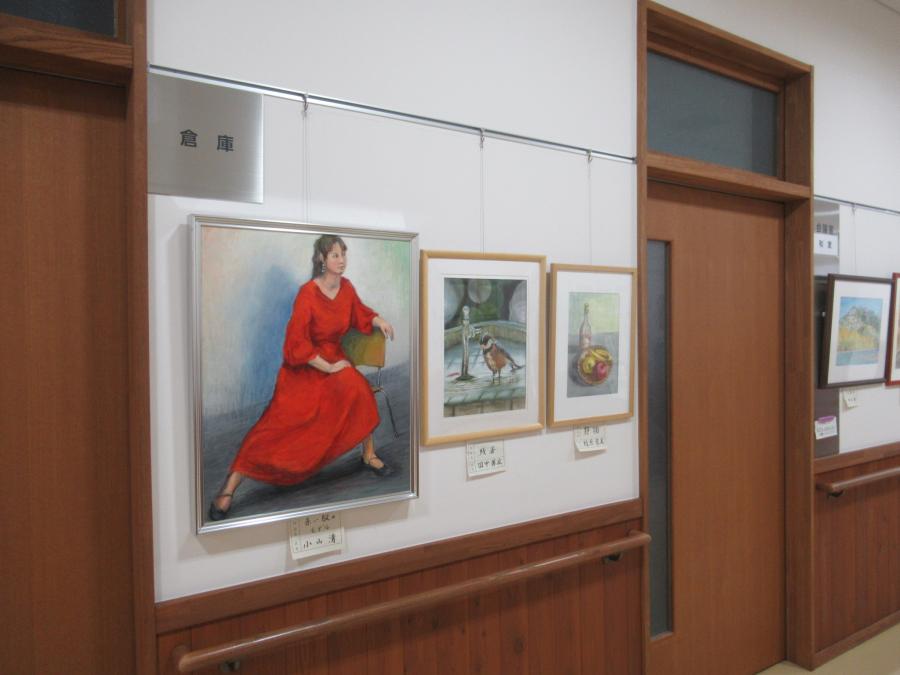 水彩画の作品展示