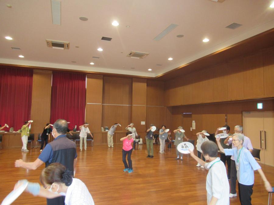 ソーラン節を踊る様子