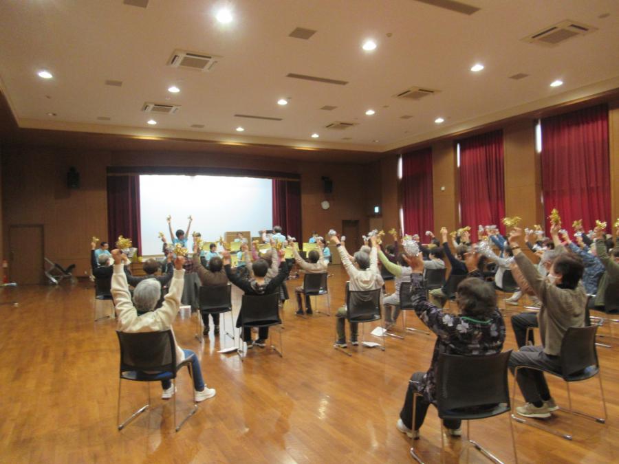 キラキラを上げている様子