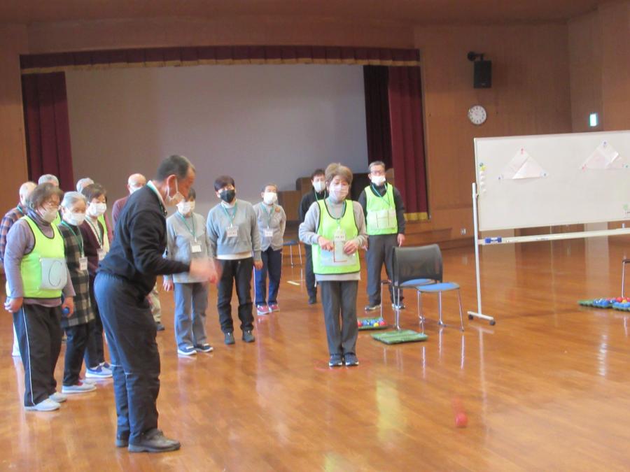 ニチレクボールの練習の様子