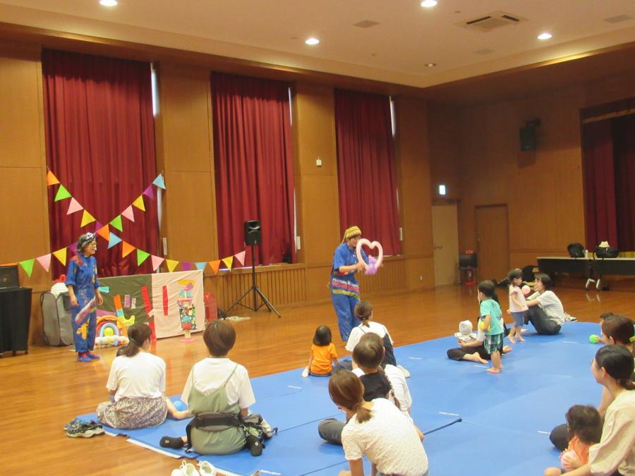 ハートのバルーンアートを作ったところ