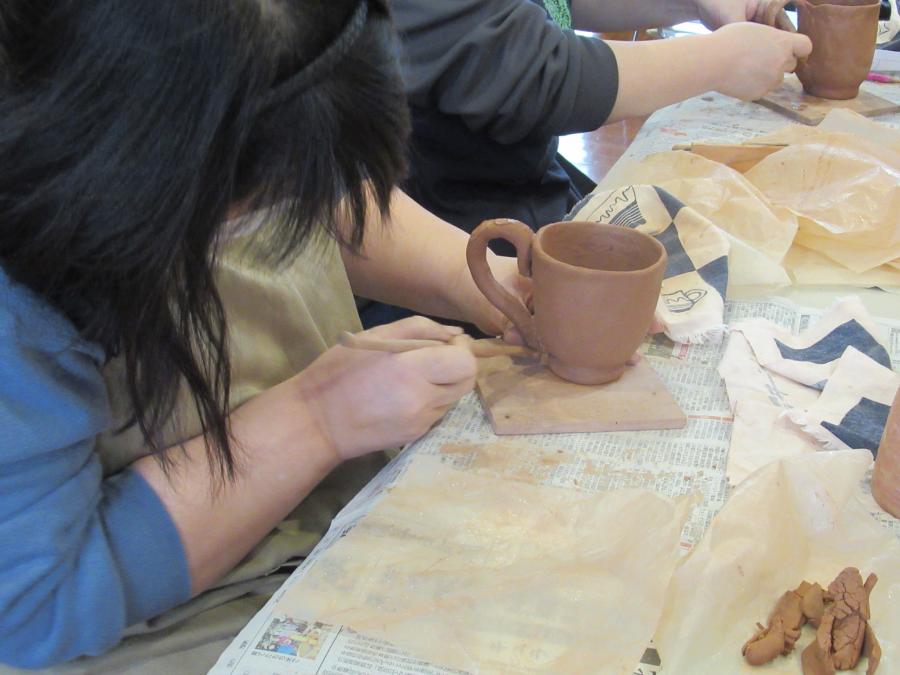 カップを作る様子