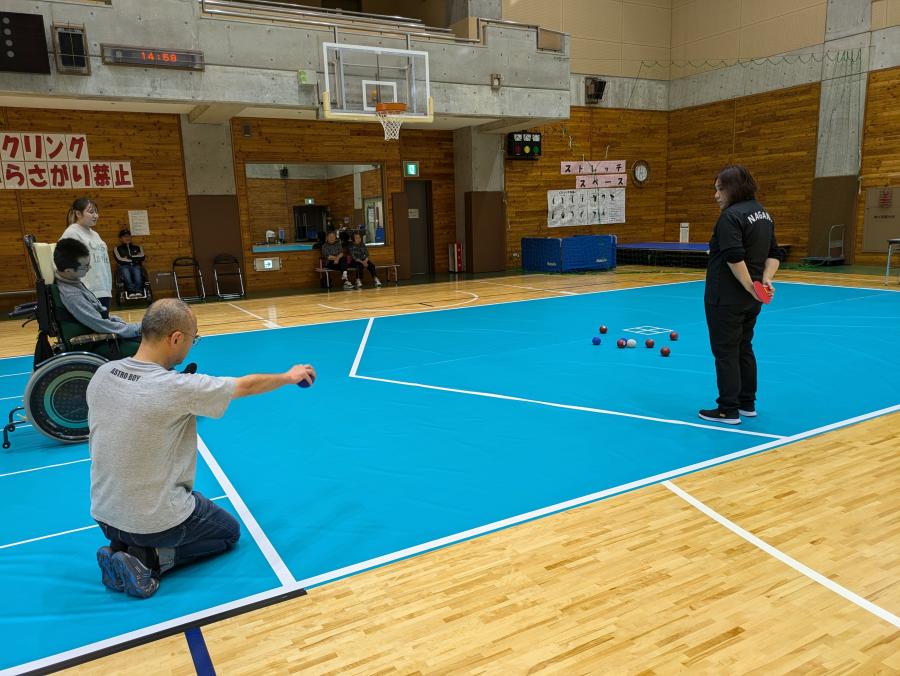 フェスティバルの様子（ボッチャ）