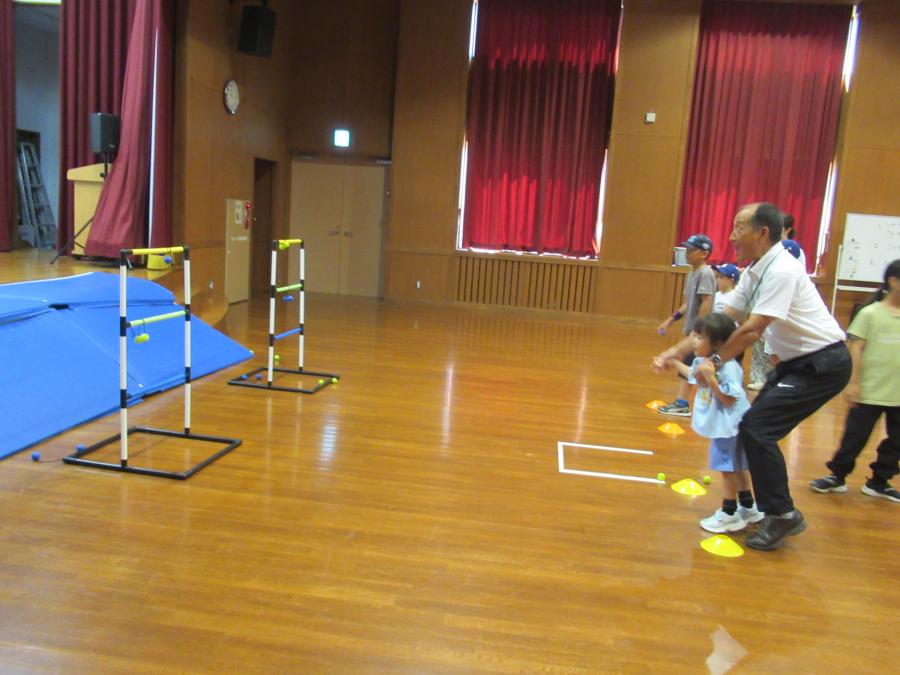 ラダーゲッターの練習をしている所