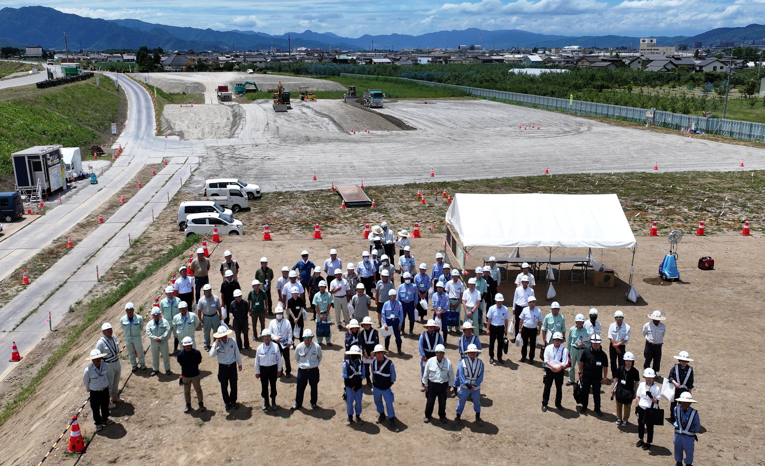 長沼地区現場説明会の写真