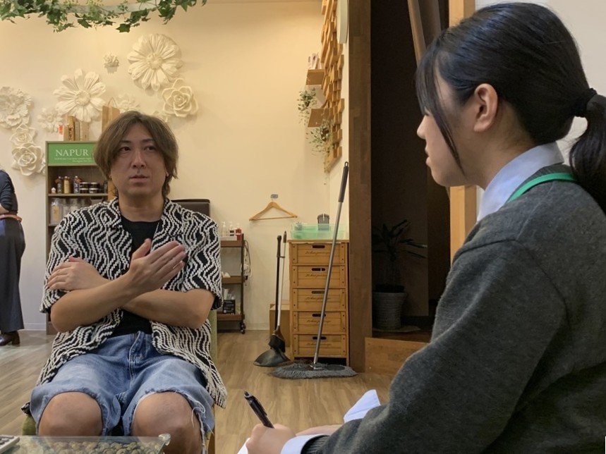 インタビュー風景