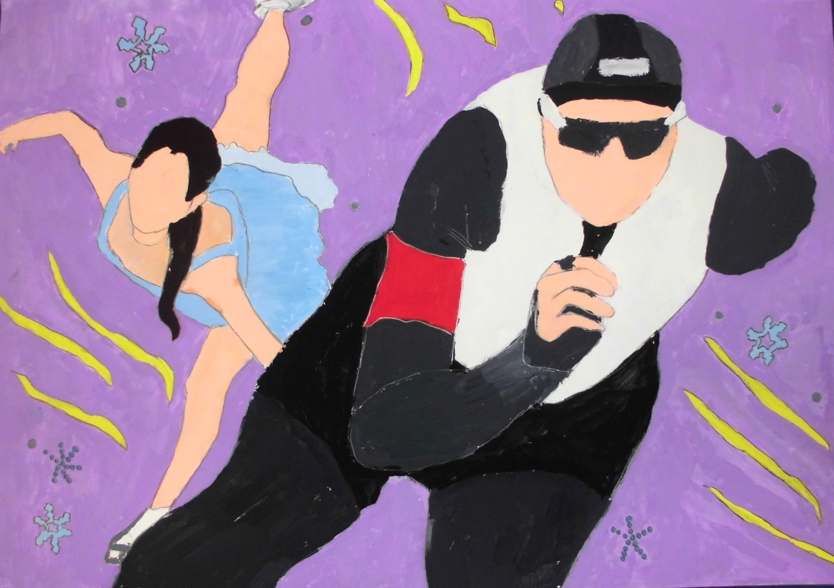 第46回全国中学校スケート大会のポスター