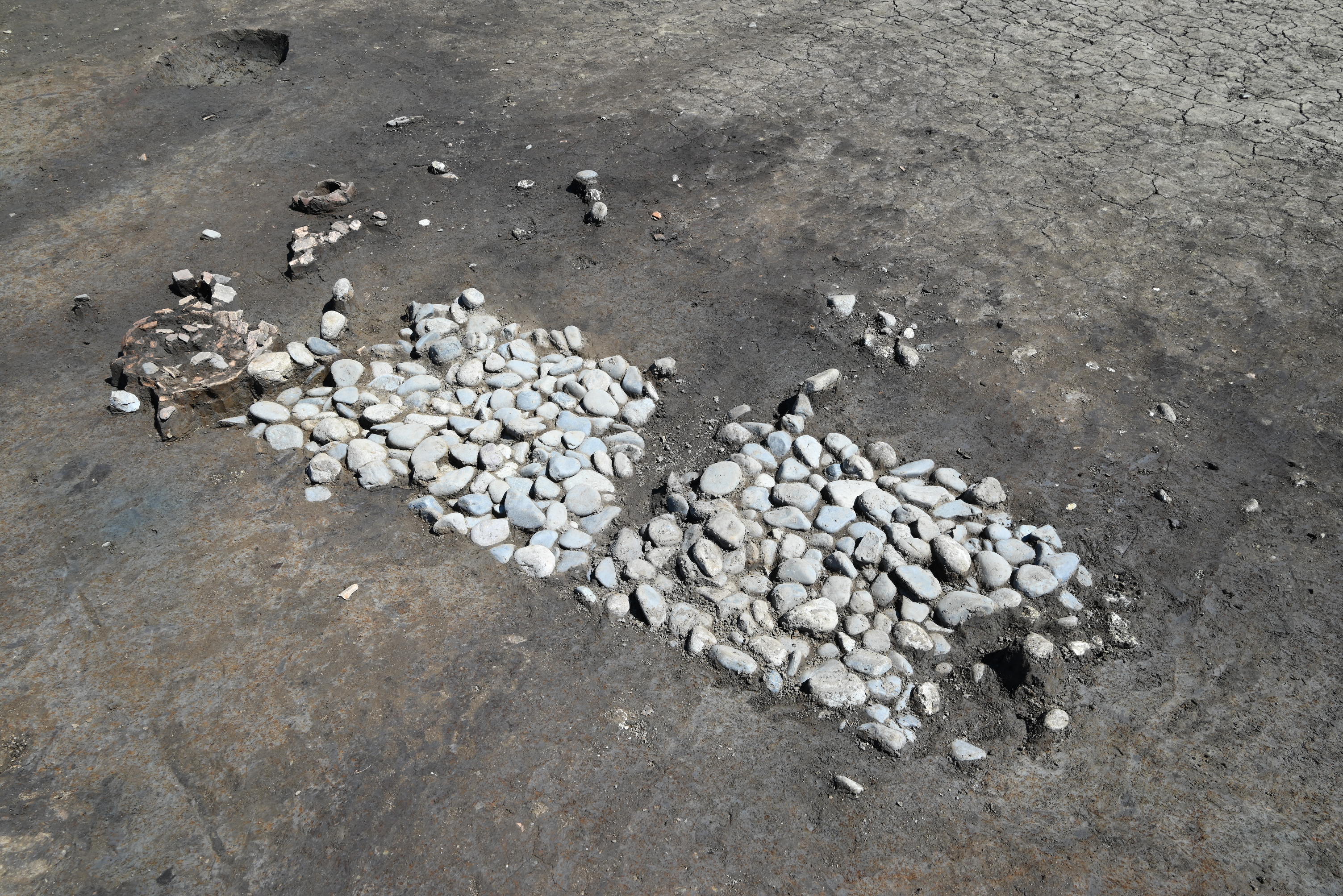 礫床木棺墓の写真