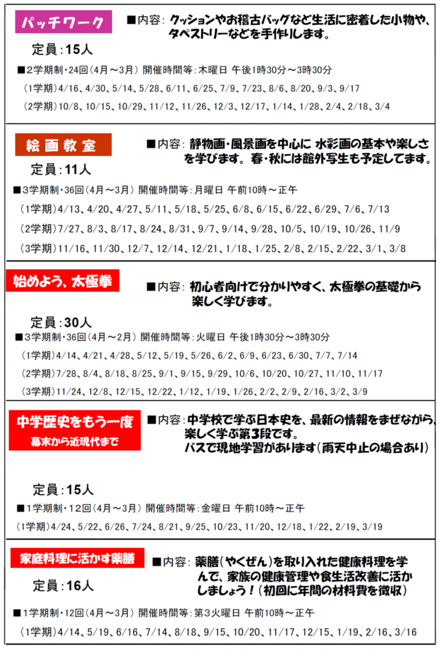 地区回覧チラシの裏面の写真