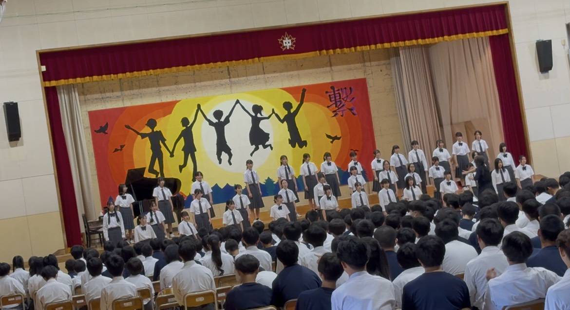 北部中学校合唱部発表風景2