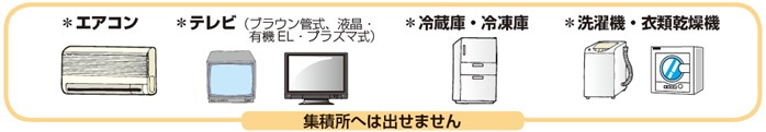 家電4品目の画像