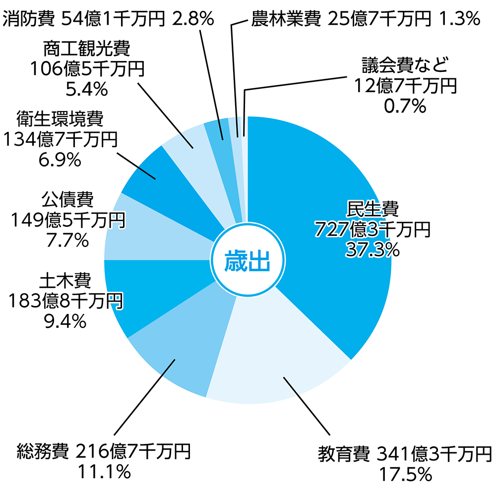 歳出の円グラフ