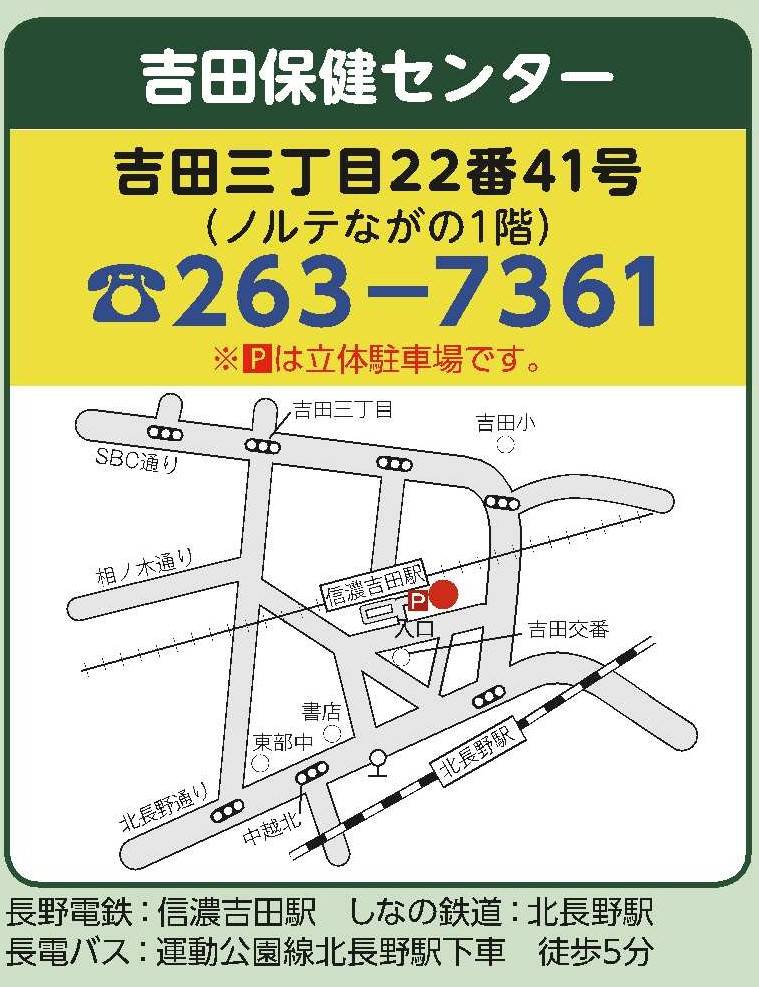 吉田保健センター案内図