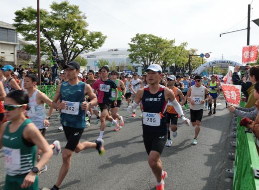 長野マラソンスタート地点