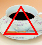 お茶やコーヒーは△