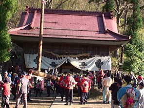 町川田神社御柱祭の写真