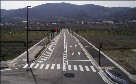 道路の新設施工後