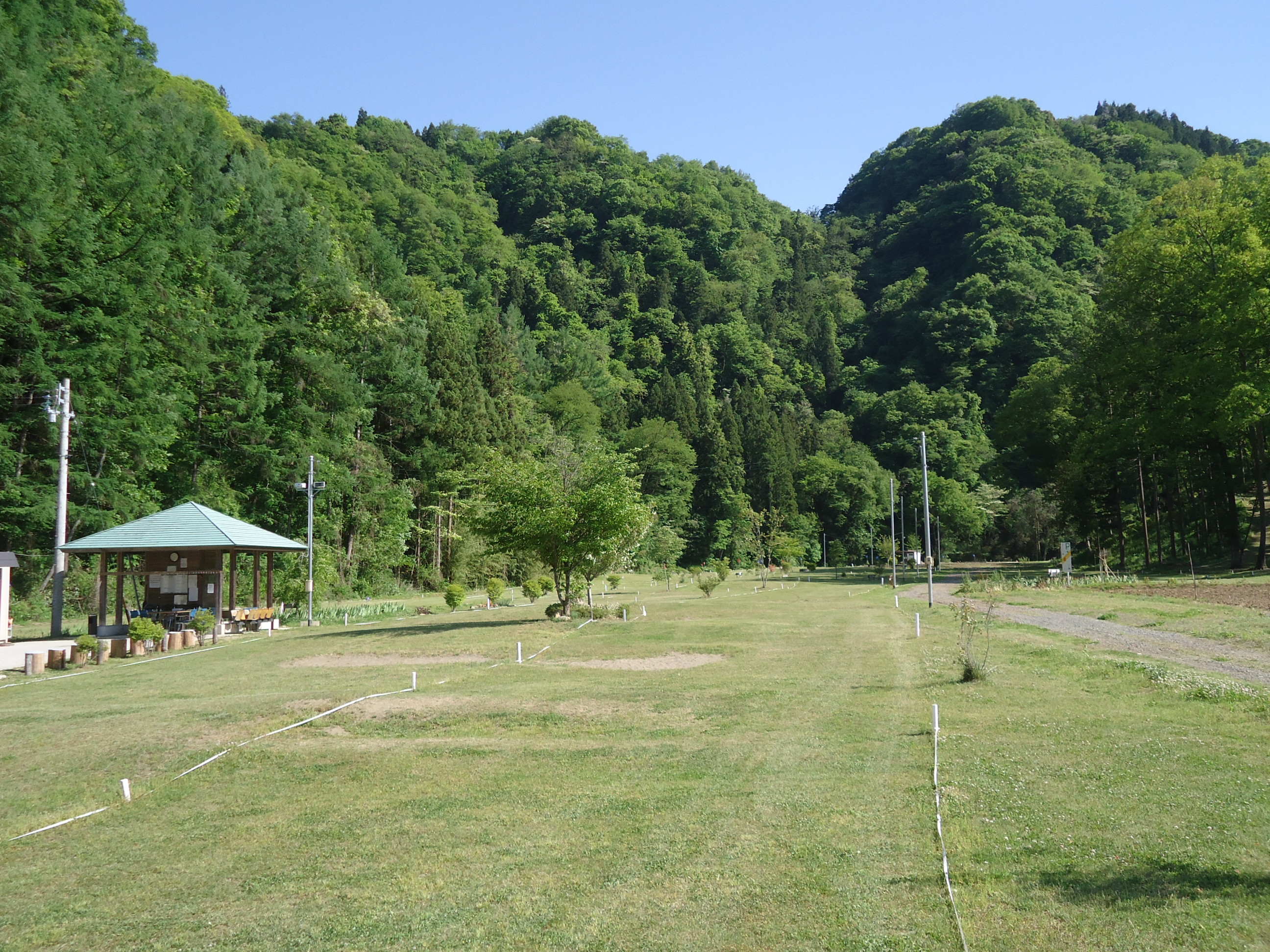 中条マレットゴルフ場風景