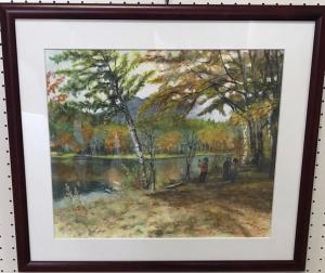 絵画「紅葉の小鳥ヶ池」の画像
