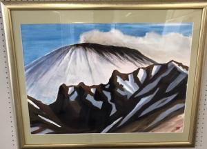 火山の絵画