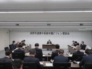 令和3年度長野市連携中枢都市圏ビジョン懇談会の様子