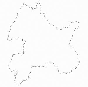 長野市の白地図