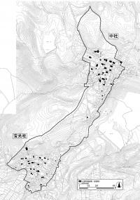 長野市戸隠伝統的建造物群保存地区の範囲図