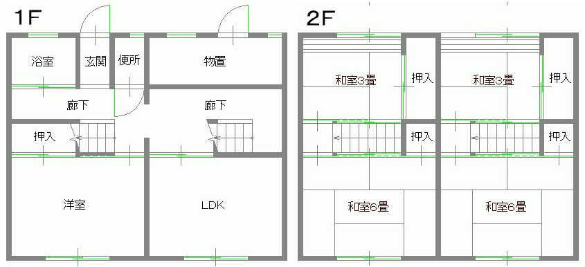 北五明西5DK間取り図