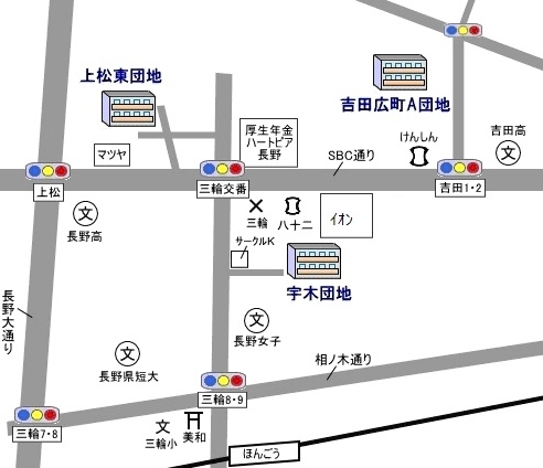 上松東団地map