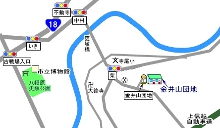 金井山団地地図