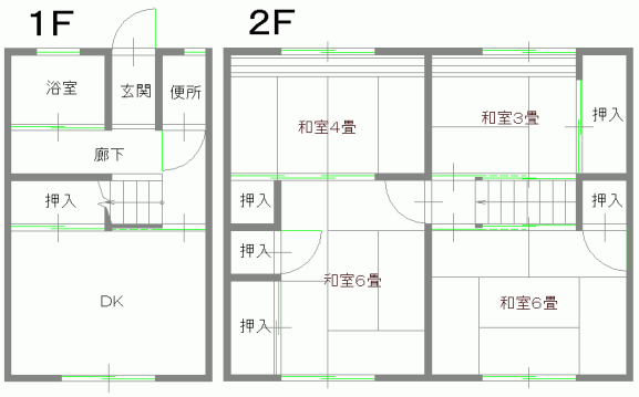 犀南4DK間取り図