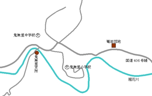 篭田団地_地図