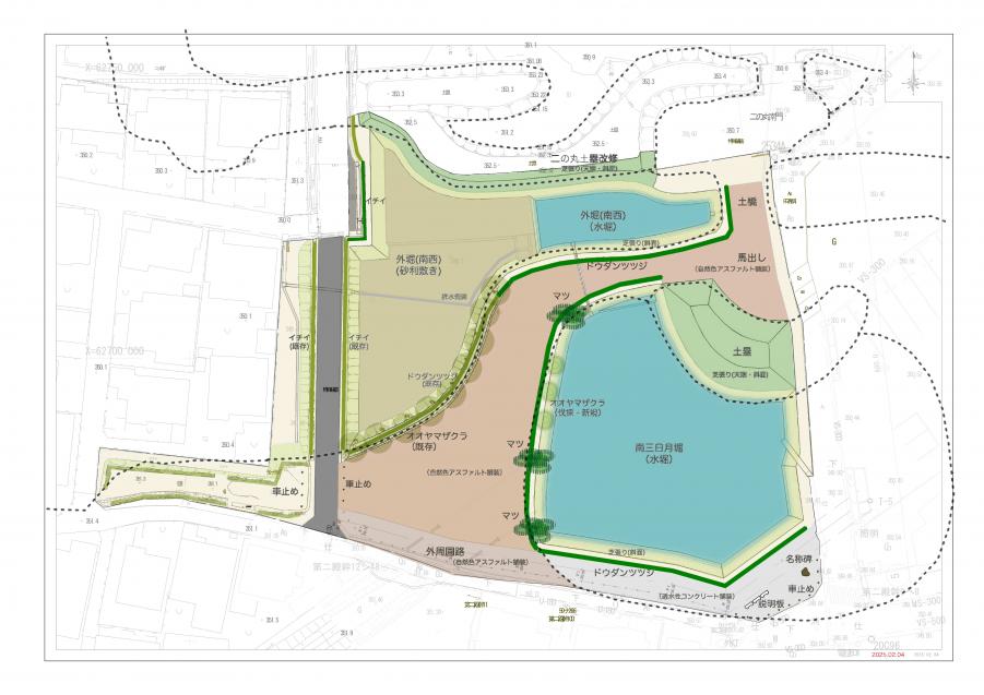 二の丸遺構復元イメージ図